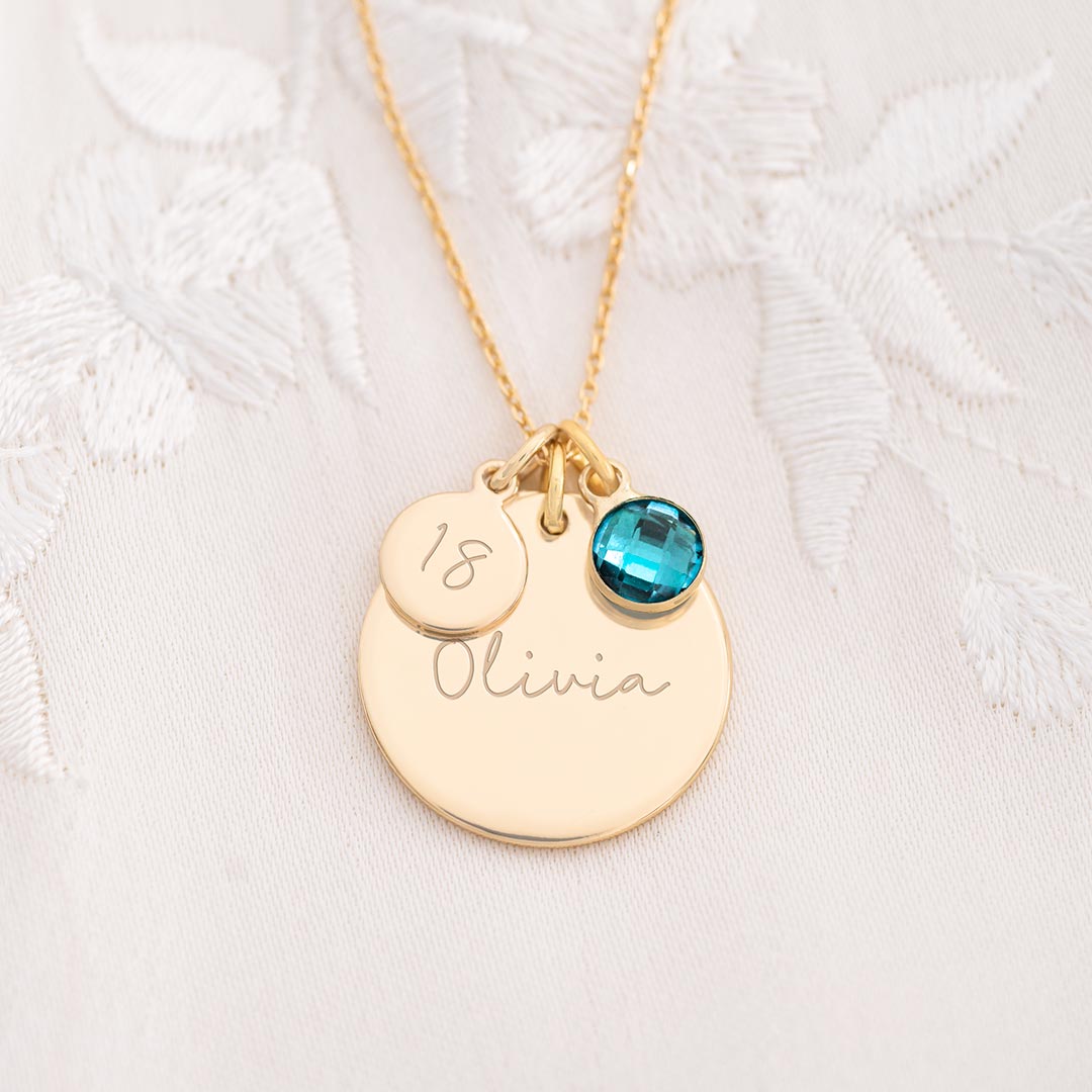 Personalised 18th birthday necklace hot sale